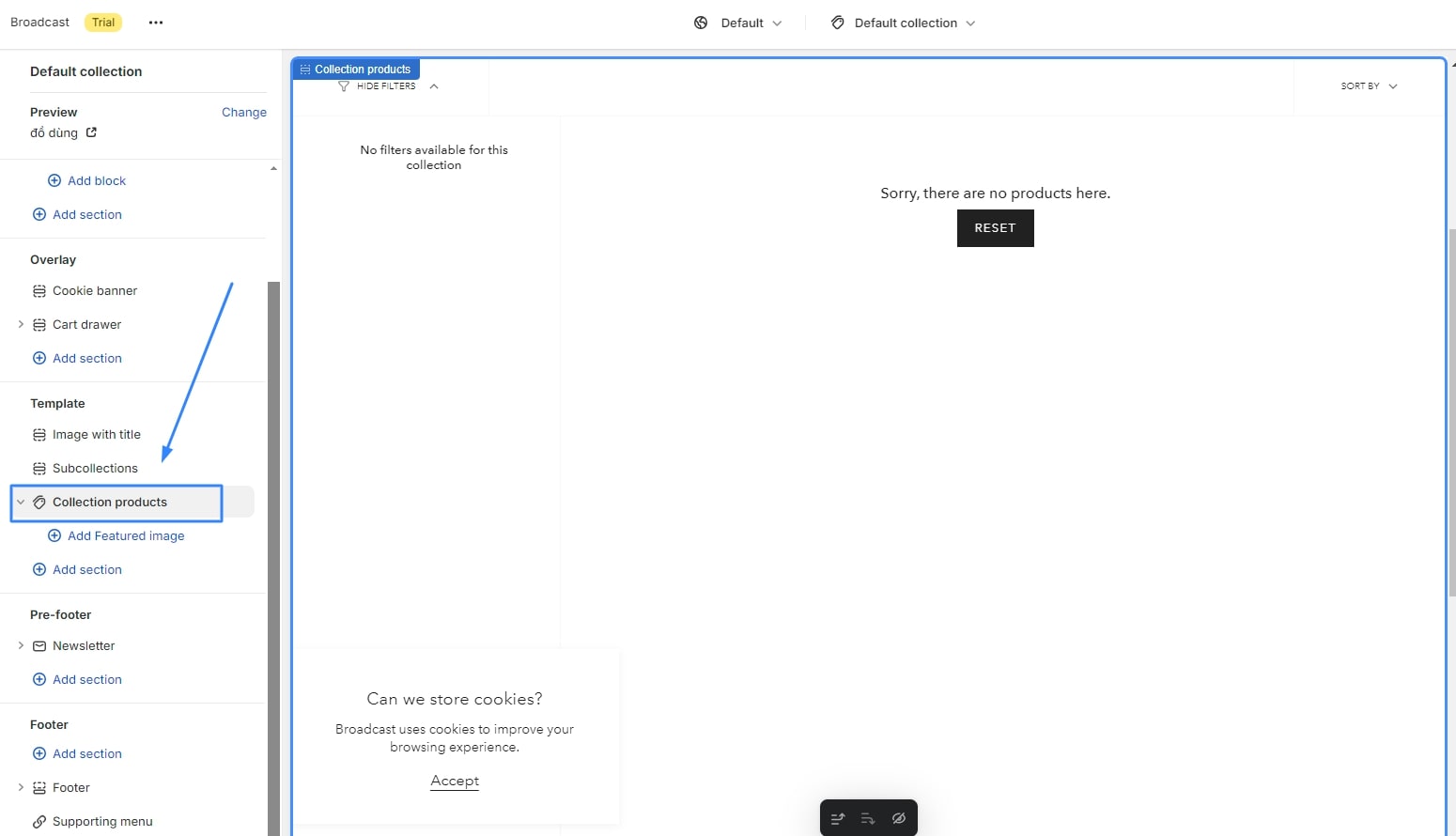 Step 4: Customizing the Featured collection